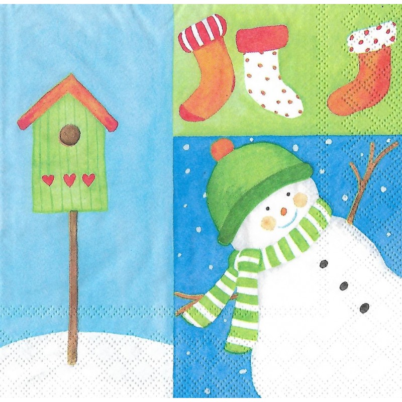 Serviette Winterzeit