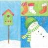 Serviette Winterzeit