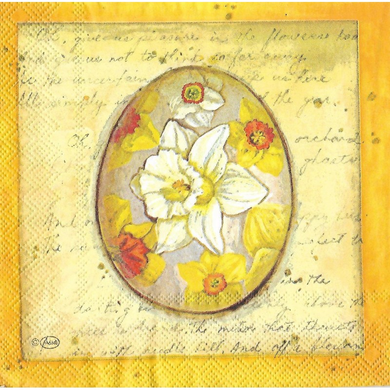Serviette Narzissen