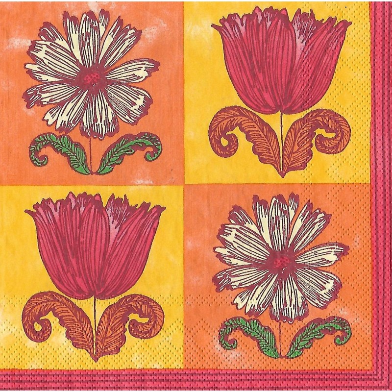 Serviette Bahama Bloom orange