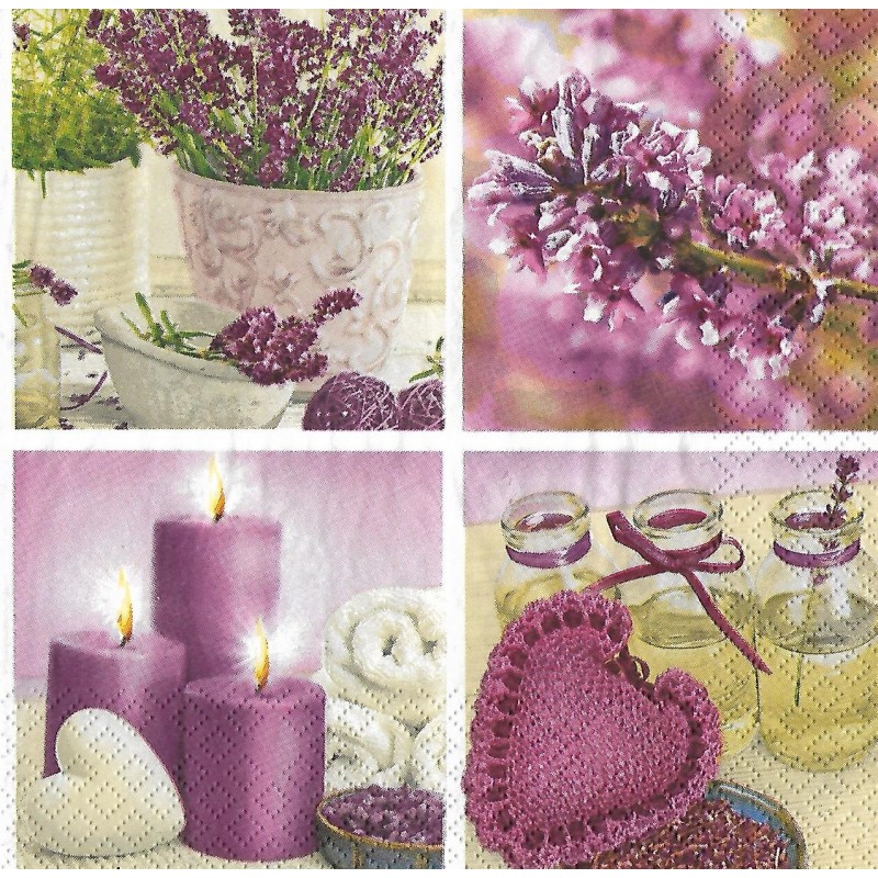 Serviette Lavendelmix