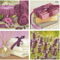 Serviette Lavendelmix
