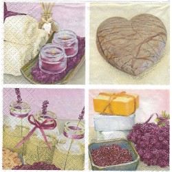 Serviette Lavendelmix