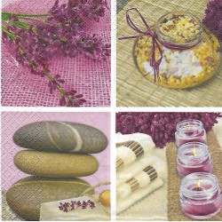 Serviette Lavendelmix