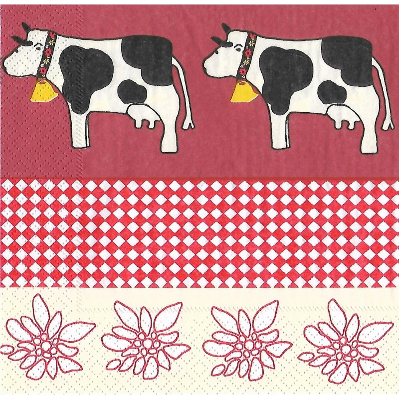 Serviette Kühe