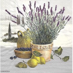 Serviette Lavendel Toskana