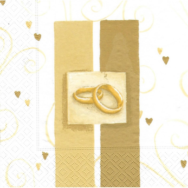 Serviette Ringe gold