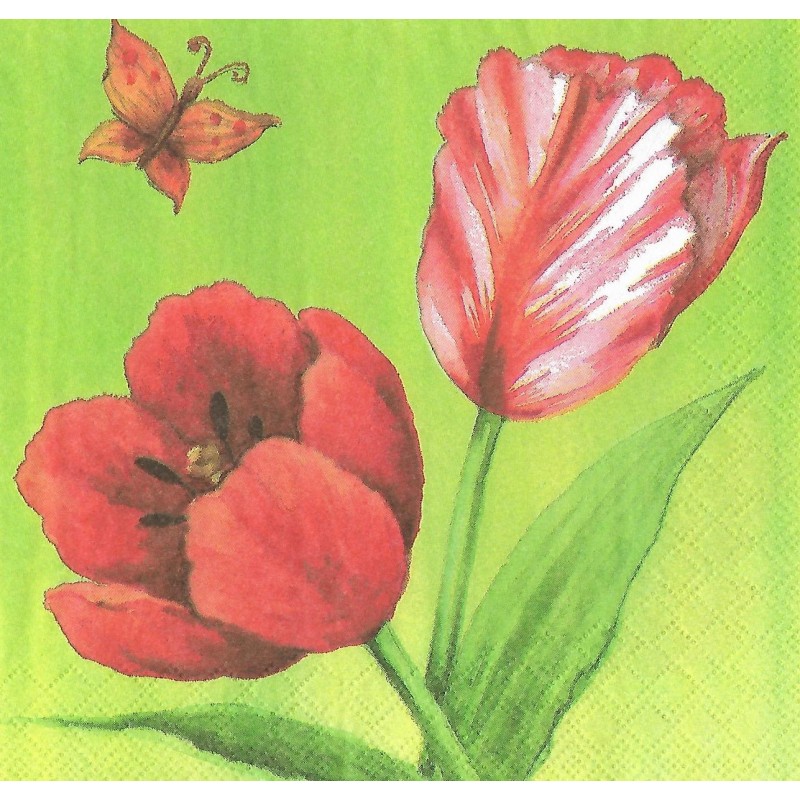 Serviette Tulpe