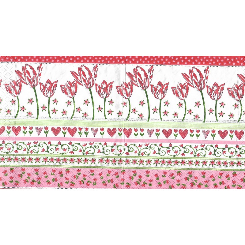 Serviette Tulpen