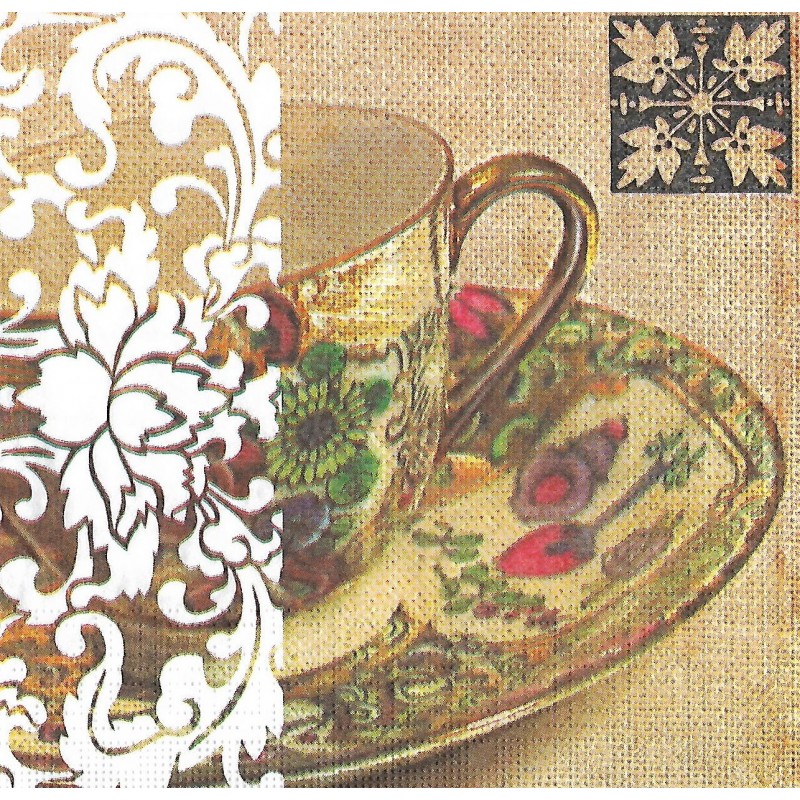 Serviette Limoges Tee Tasse
