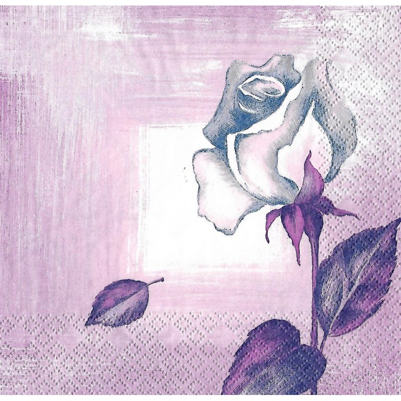 Serviette Rose lila