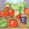 Serviette Tomaten im Korb