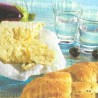 Serviette Oliven mit Fladenbrot