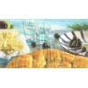 Serviette Oliven mit Fladenbrot