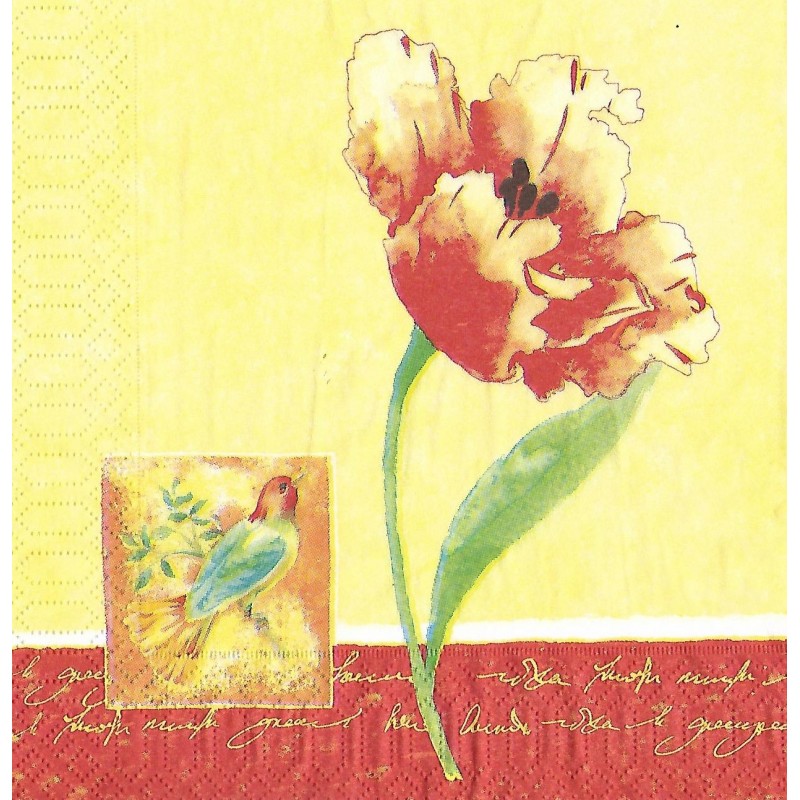 Serviette Frühlingstulpe