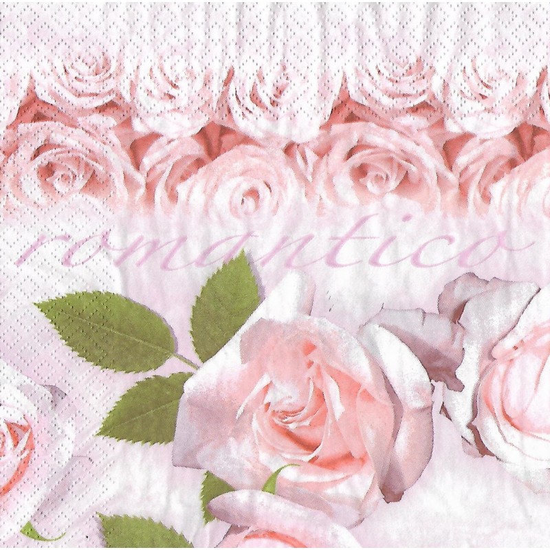 Serviette Romantico rosè