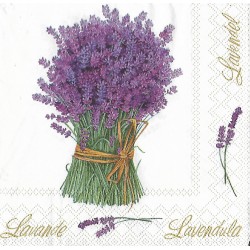 Serviette Lavendelstrauss