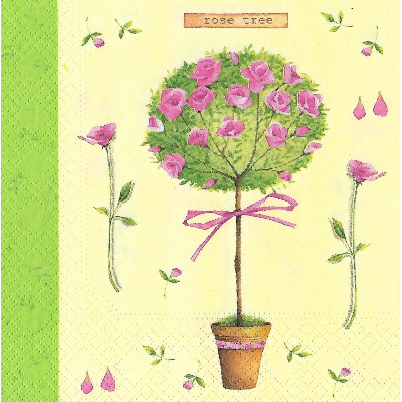 Serviette Rosenstamm