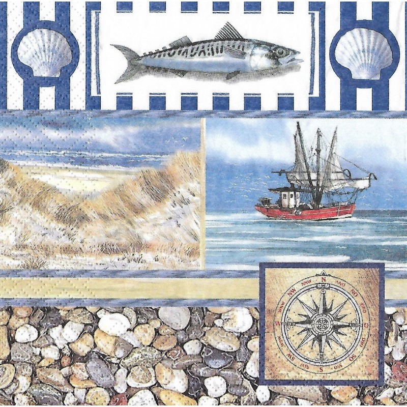 Serviette maritimer Mix