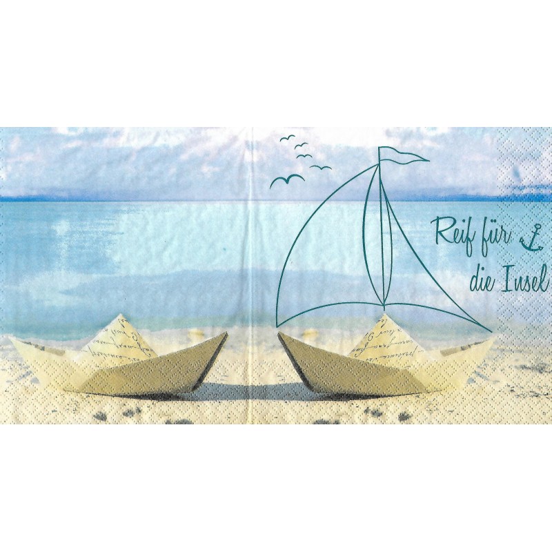 Serviette Reif für die Insel