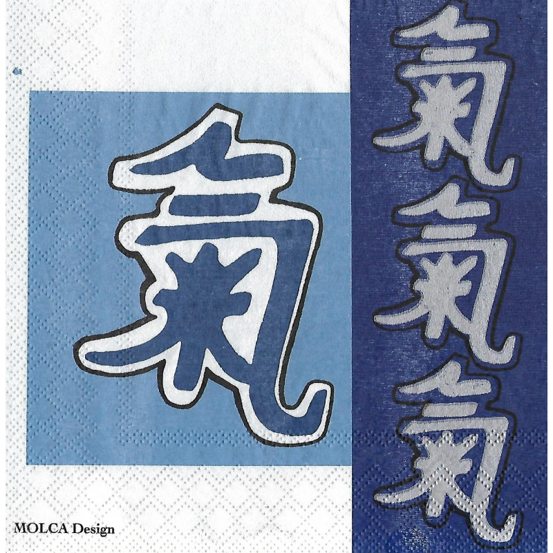 Serviette Asia blau Molca
