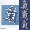 Serviette Asia blau Molca