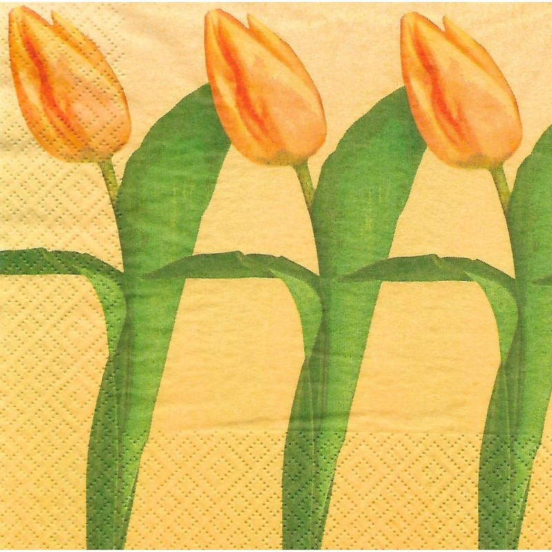 Serviette 3 Tulpen
