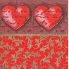 Serviette Two Hearts