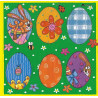 Serviette bunte Eier