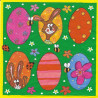 Serviette bunte Eier