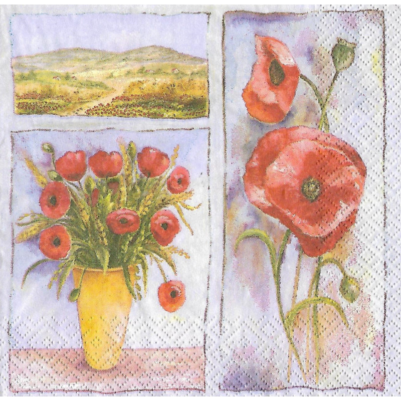 Serviette Mohn