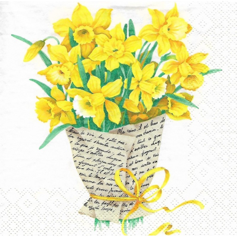 Serviette Osterglocken