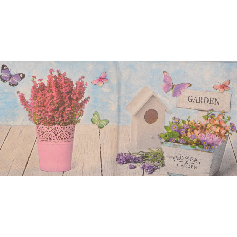Serviette Flowers Garden