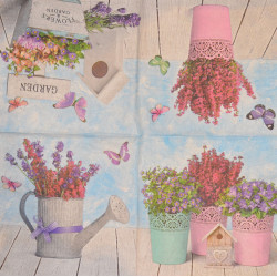 Serviette Flowers Garden