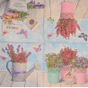 Serviette Flowers Garden