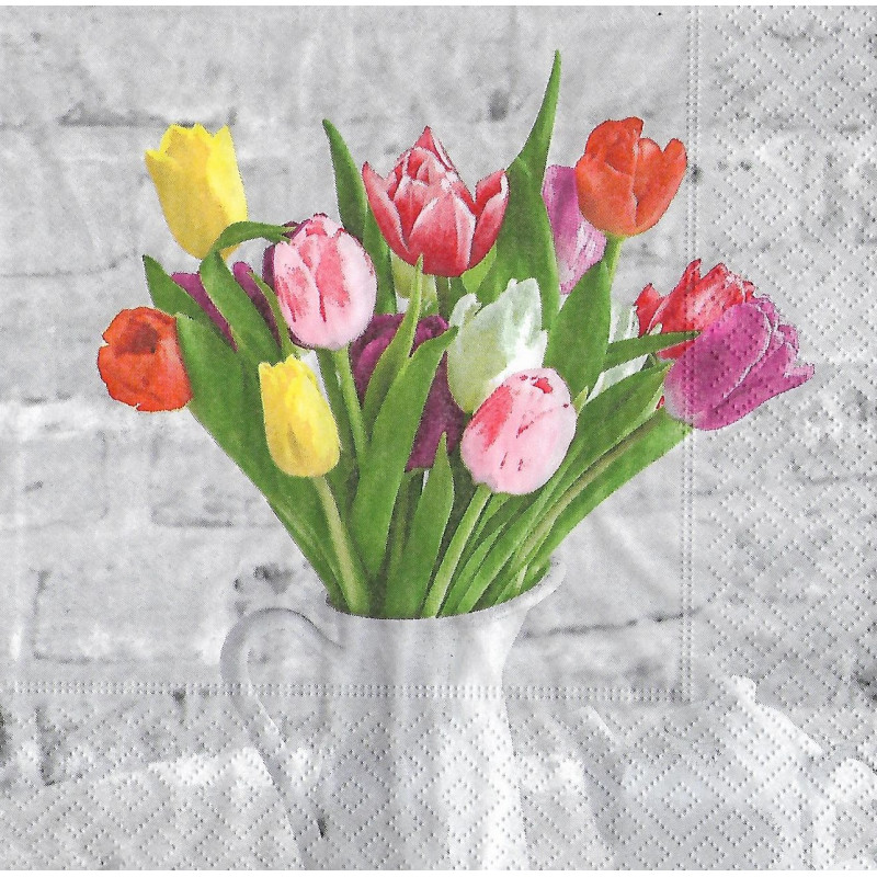 Serviette Tulpen