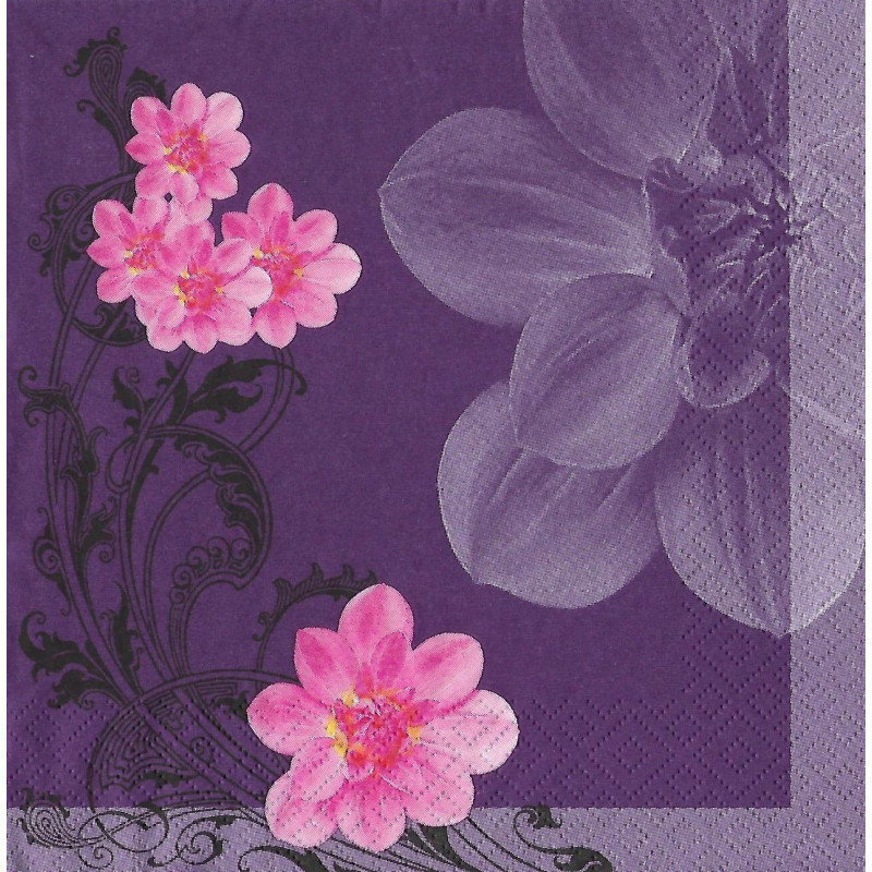 Serviette Orchidee lila