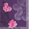 Serviette Orchidee lila