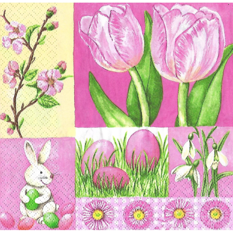 Serviette Frühling