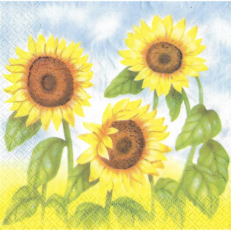 Serviette Sonnenblumen