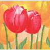 Serviette French Tulip red