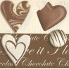 Serviette I love Chocolate