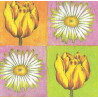 Serviette Tulip & Daisy