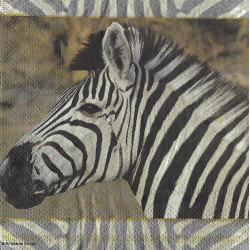 Serviette Safari Zebra