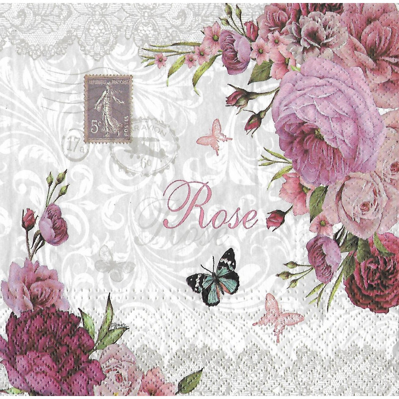 Serviette Rose