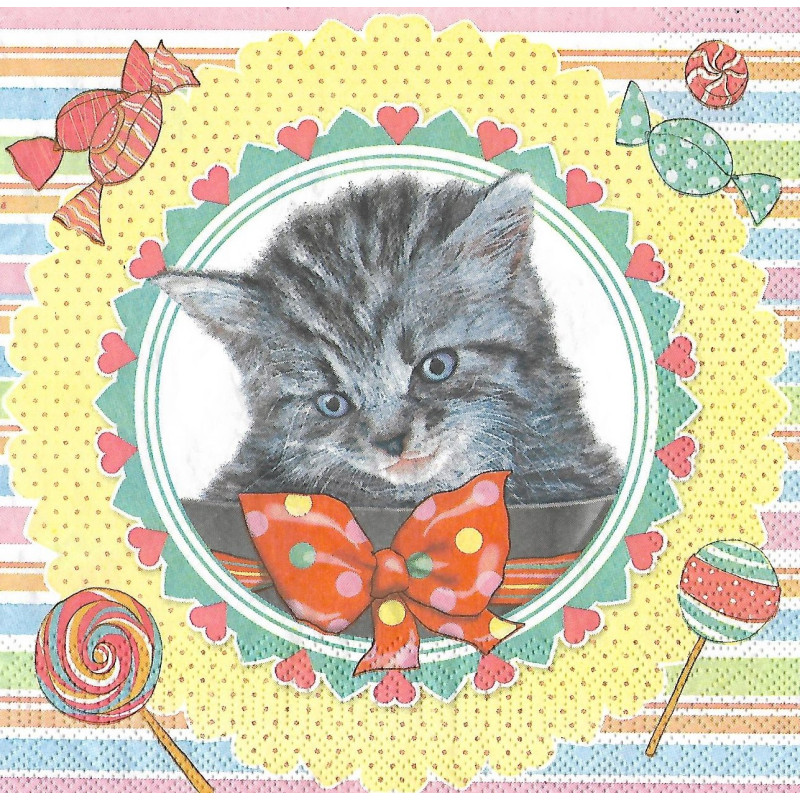 Serviette Sweet Kitten