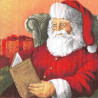 Serviette Santa liest Buch