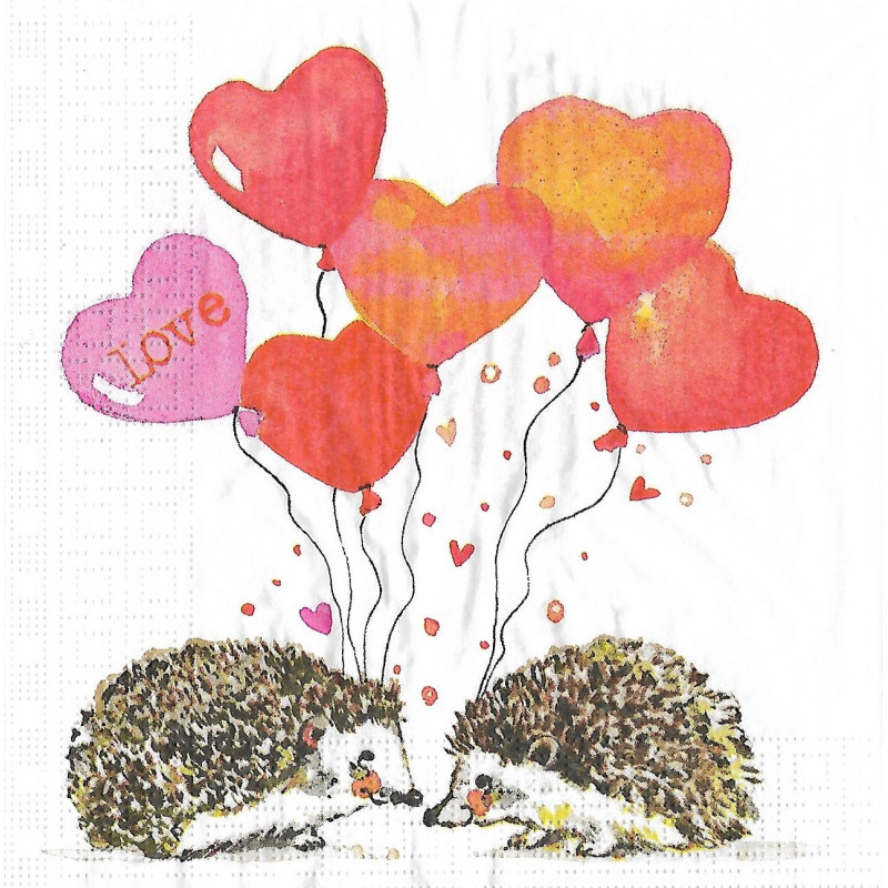 Serviette Igel in Love