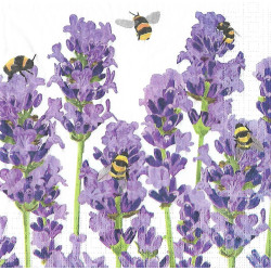 Serviette Bees & Lavender
