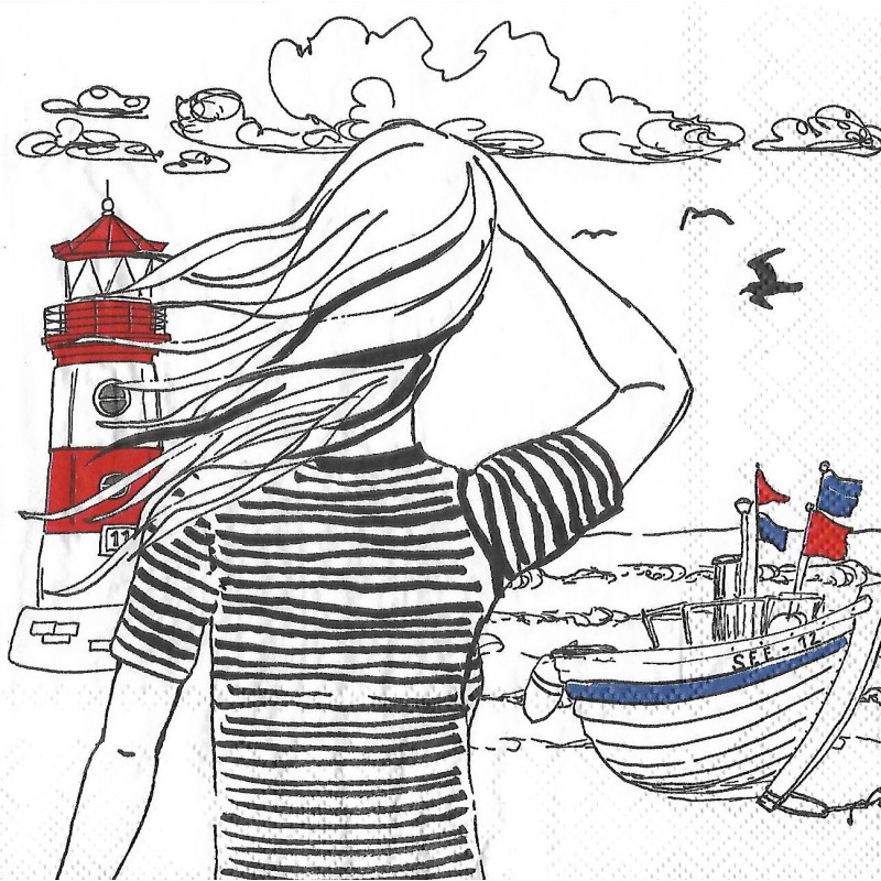 Serviette Sehnsucht nach Meer